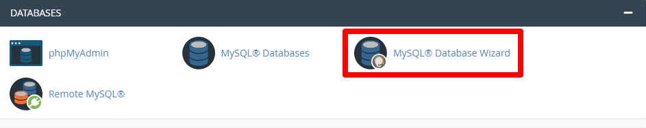 Hướng dẫn tạo Database với MySQL® Database Wizard cPanel