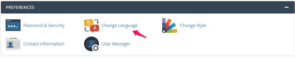 Hướng dẫn sử dụng Change Language thay đổi ngôn ngữ trong cPanel